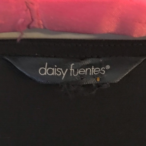 Daisy Fuentes Black Rushed Front Body Con long Sleeve Midi Dress Dress Size XL. - Picture 4 of 5